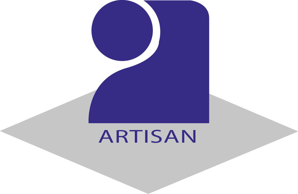 Logo Artisan, titre officiel délivré par la Chambre des Métiers pour reconnaître le savoir-faire artisanal